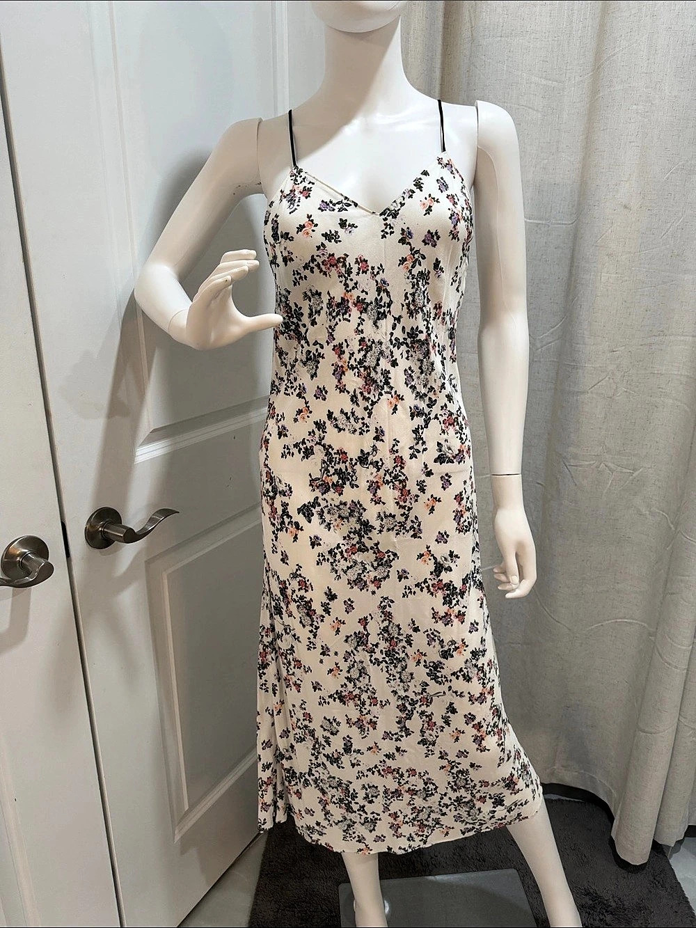 rag & bone white garden flower Astrid slip dress